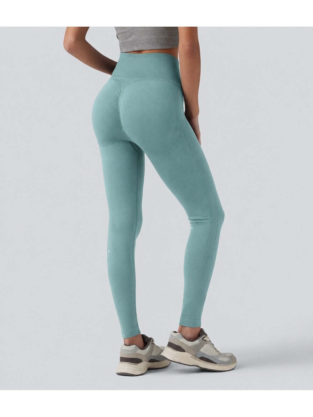 Halara OneForm Seamless Flow High Waisted Butt Lifting Teal Leggings Size XL